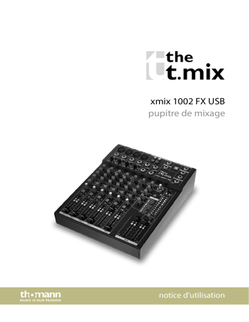 the t.mix xmix 1002 FX USB Mode d'emploi | Fixfr