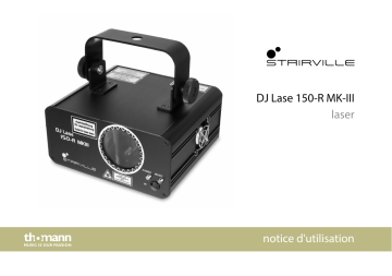 Stairville DJ Lase 150-R MK-III DMX IR Mode d'emploi | Fixfr