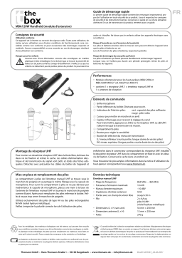 The box MBA120W MKII Handheld Guide de démarrage rapide