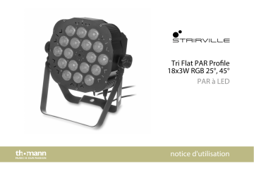 Tri Flat PAR Profile 18x3W 45° | Stairville Tri Flat PAR Profile 18x3W 25° Une information important | Fixfr