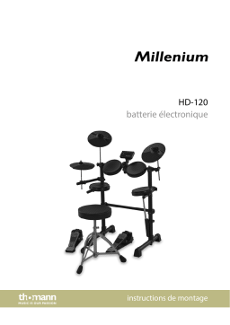 Millenium HD-120 E-Drum Set Mode d'emploi