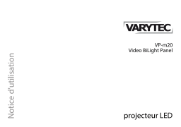 Varytec VP-m20 Mobile Video BiLight Pa Une information important