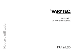 Varytec LED Pad 7 7x10W 5in1 RGBWA Mode d'emploi