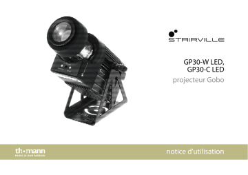 GP30-W LED Gobo Projector 30W | Stairville GP30-C LED Gobo Projector 30W Une information important | Fixfr