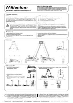 Millenium A-Stand Flex Silver Guide de démarrage rapide