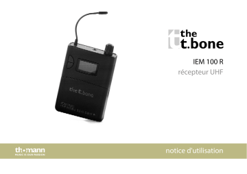 the t.bone IEM 100-R - 863 Mhz Mode d'emploi | Fixfr