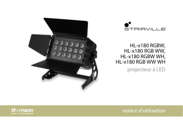 HL-x180 RGB WW | Stairville HL-x180 RGBW Une information important | Fixfr