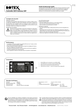Botex Controller LED X-Dimmer 4HP Guide de démarrage rapide