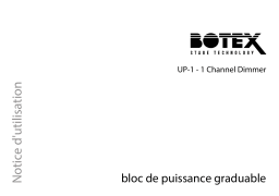 Botex UP-1 1 Channel Dimmer Mode d'emploi