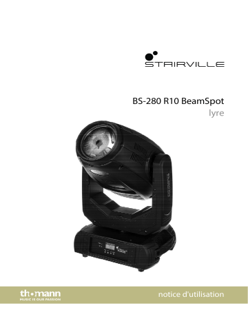 Stairville BS-280 R10 BeamSpot Moving Hea Une information important | Fixfr