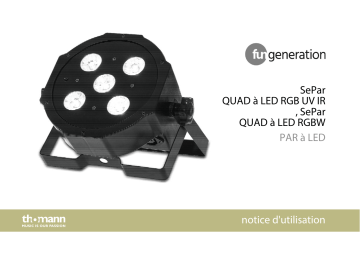 Fun Generation SePar Quad LED RGBW IR Mode d'emploi | Fixfr
