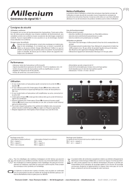 Millenium SG-1 Guide de démarrage rapide