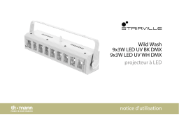 Stairville Wild Wash 9x3W LED UV BK DMX Une information important