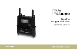 the t.bone GigA Pro Bodypack Receiver Une information important