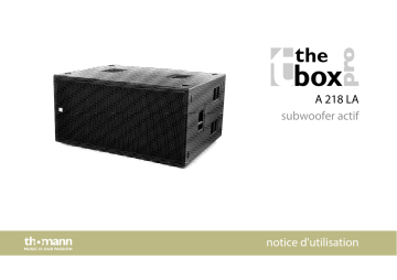 the box pro A 218 LA Subwoofer Mode d'emploi | Fixfr