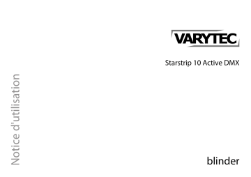 Varytec Starstrip 10 Active DMX Une information important | Fixfr