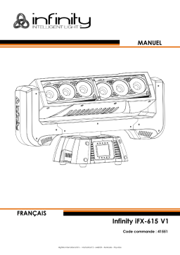 Infinity IFX-615 Rotating Bar RGBW Mode d'emploi