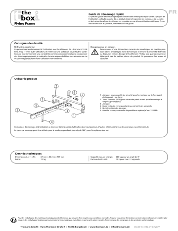 the box pro A 10 LA Flying Frame Guide de démarrage rapide | Fixfr