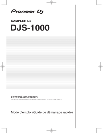 Pioneer DJS-1000 DJ Sampler Manuel du propriétaire | Fixfr