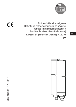 IFM OY121S Safety light grid Mode d'emploi