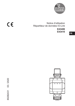 IFM E43406 IO-Link data splitter Mode d'emploi