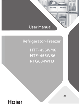 Haier HTF-456WM6 Refrigerator Manuel utilisateur