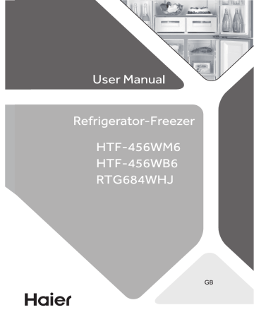 Haier HTF-456WM6 Refrigerator Manuel utilisateur | Fixfr