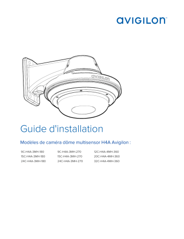Avigilon H4 Multisensor Camera Guide d'installation | Fixfr