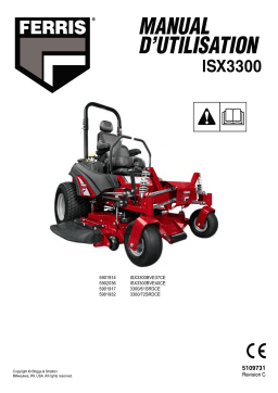 Simplicity ZTR, ISX3300 CE SERIES (FRENCH) Manuel utilisateur