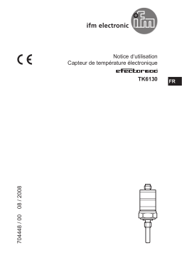 IFM TK6130 Temperature switch Mode d'emploi