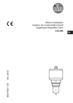 IFM LDL200 Inductive conductivity sensor Mode d'emploi