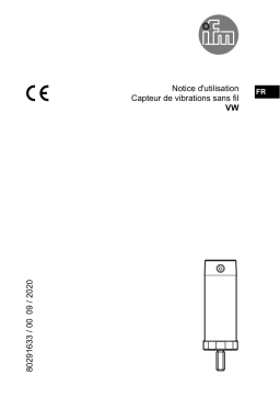 IFM VWV001 wireless vibration sensor Mode d'emploi