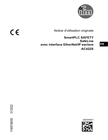 IFM AC422S AS-Interface EtherNet/IP gateway Mode d'emploi | Fixfr