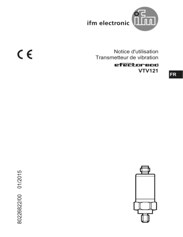 IFM VTV121 Vibration transmitter Mode d'emploi | Fixfr