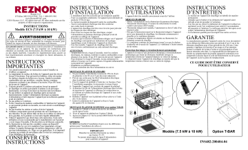 Reznor ECS Guide d'installation | Fixfr