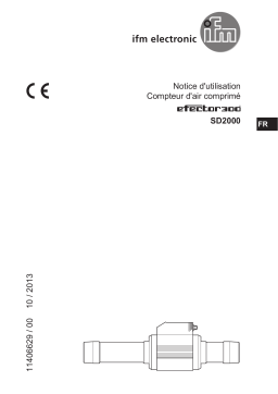 IFM SD2000 Compressed air meter Mode d'emploi