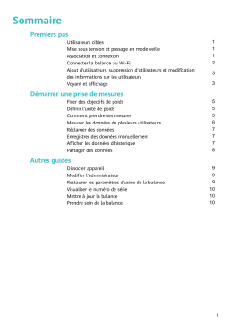 Huawei Scale 3 Manuel utilisateur