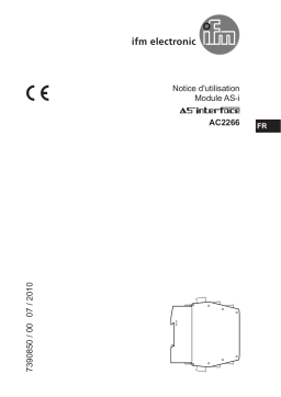 IFM AC2266 AS-Interface control cabinet module Guide d'installation