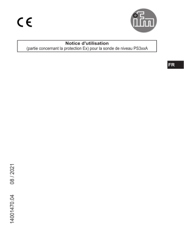 PS317A | IFM PS307A Hydrostatic submersible pressure transmitter Mode d'emploi | Fixfr