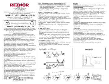 Reznor EBHB Guide d'installation | Fixfr