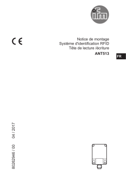 IFM ANT513 RFID read/write head HF Guide d'installation