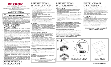 Reznor ECS Guide d'installation | Fixfr