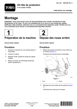 Toro Trailing Shield Kit Walk Behind Mower Guide d'installation