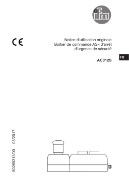 IFM AC012S Safe AS-Interface E-STOP operating unit Mode d'emploi