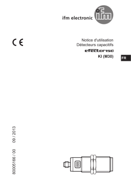 IFM KI5085 Capacitive sensor Mode d'emploi