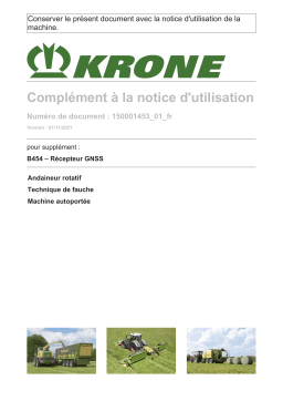 Krone EzBA GNSS-Empfänger Mode d'emploi