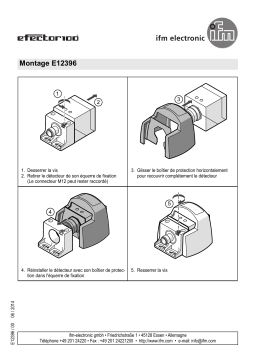 IFM E12396 Protective housing for position sensor Guide d'installation