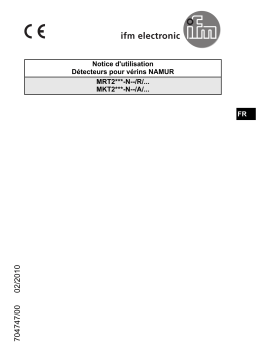 IFM MK502A T-slot cylinder sensor Mode d'emploi