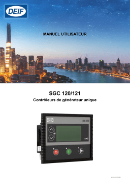 Deif SGC 120-121 Single genset controller Manuel utilisateur
