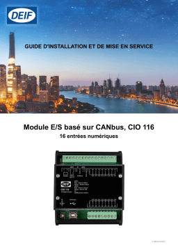 Deif CIO 116 CAN bus-based I/O module Guide d'installation